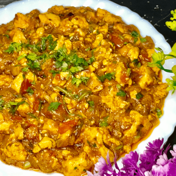 Paneer Bhurji Gravy Recipe - Dhaba Style