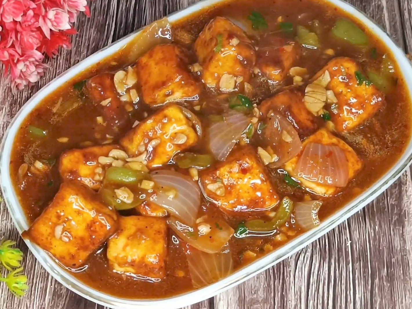 Chilli Paneer Gravy recipe