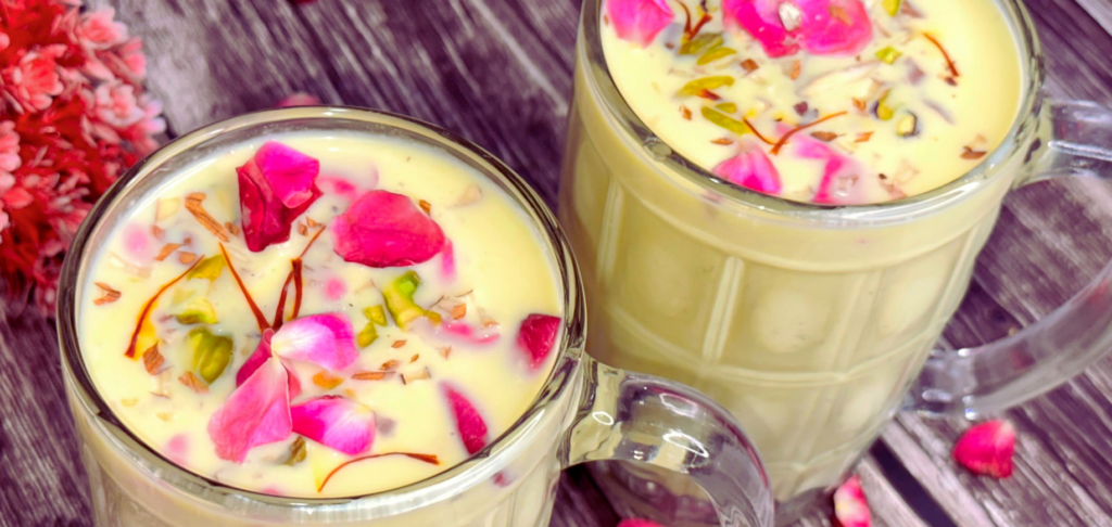 Custard Badam Milkshake - Aayansh Kitchen