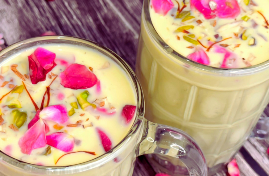 Custard Badam Milkshake - Aayansh Kitchen