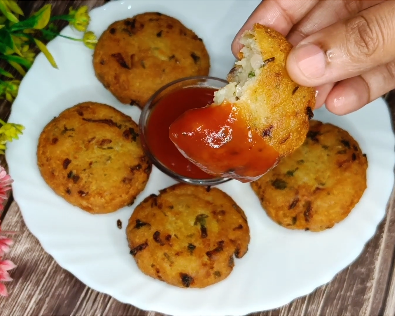 Crispy Poha Cutlet