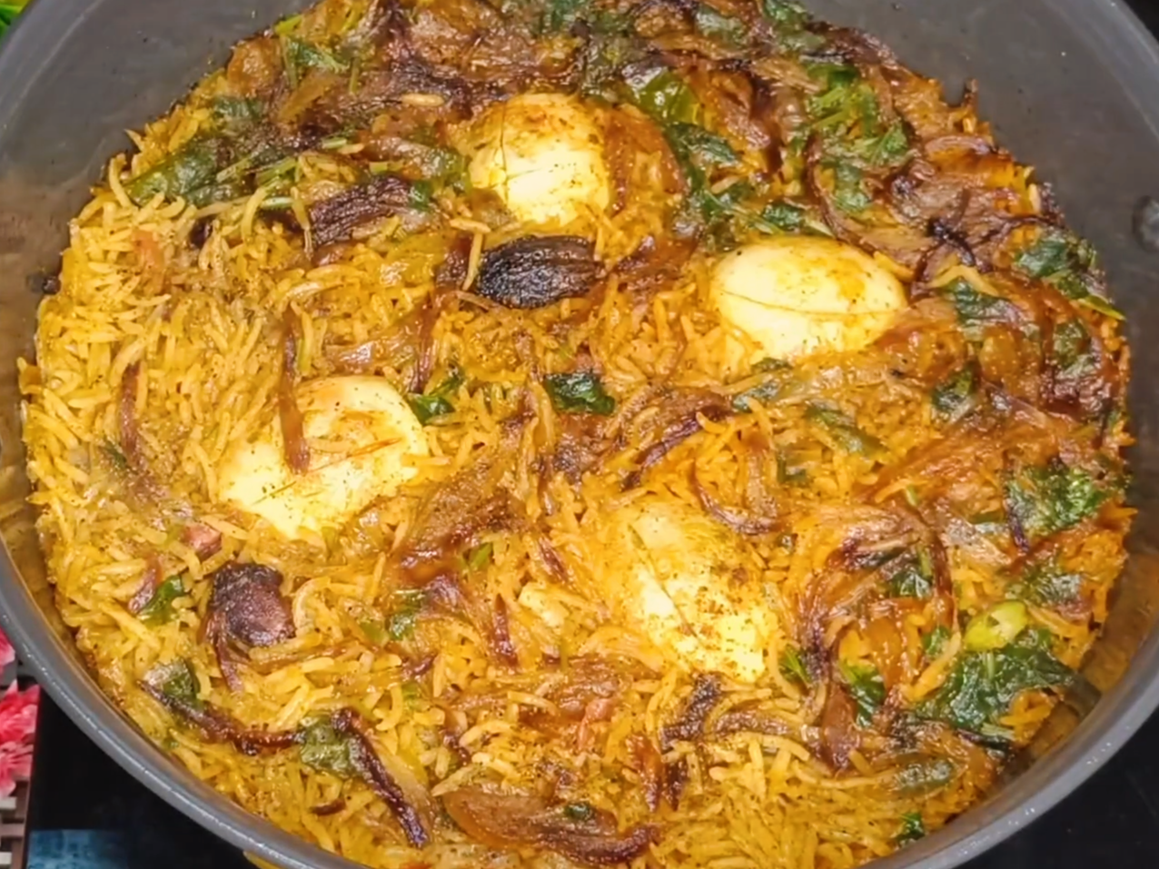 Egg Biryani Recipe in cooker