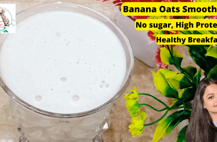 Banana Oat Smoothie for weight loss