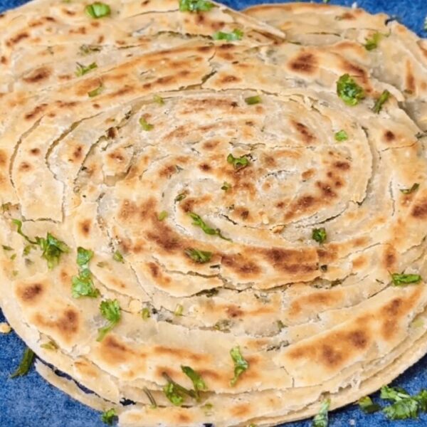 Chilli Garlic Laccha Paratha