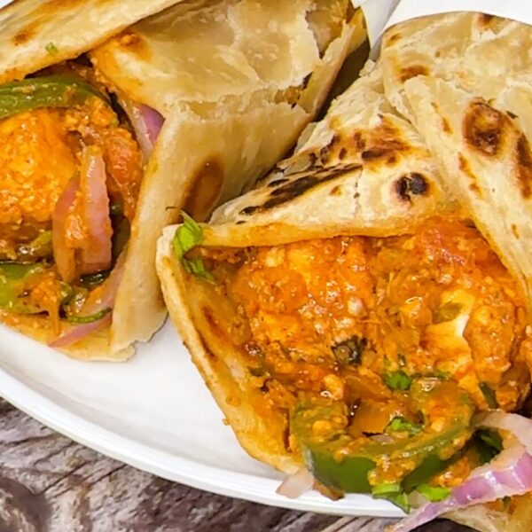 Paneer Kathi Roll Recipe