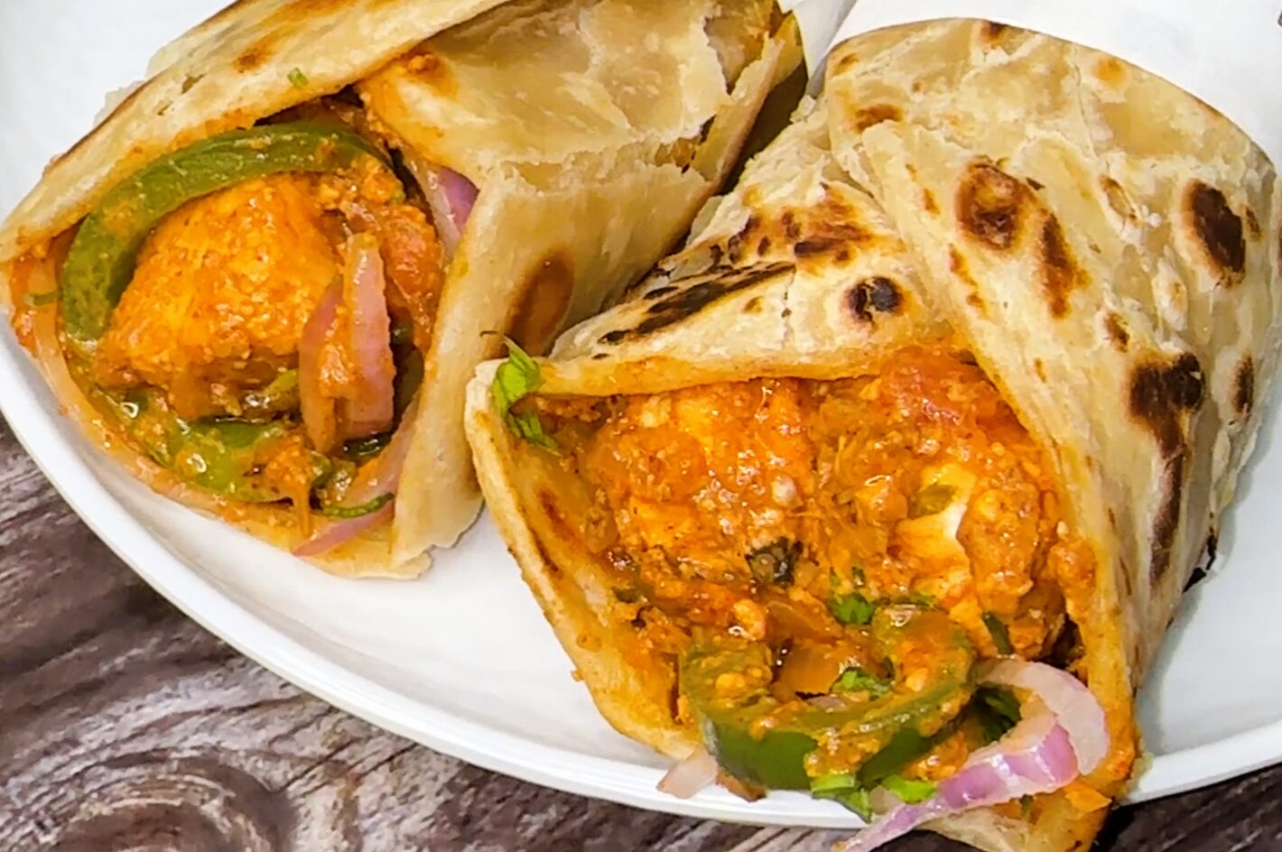 Paneer Kathi Roll Recipe