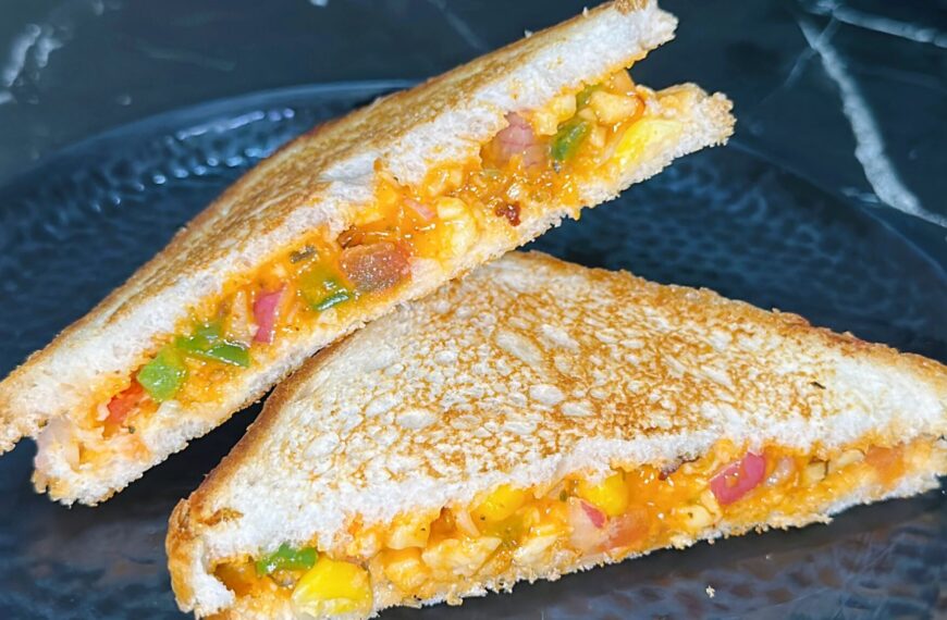 Pizza Sandwich Recipe | Veg Sandwich Pizza
