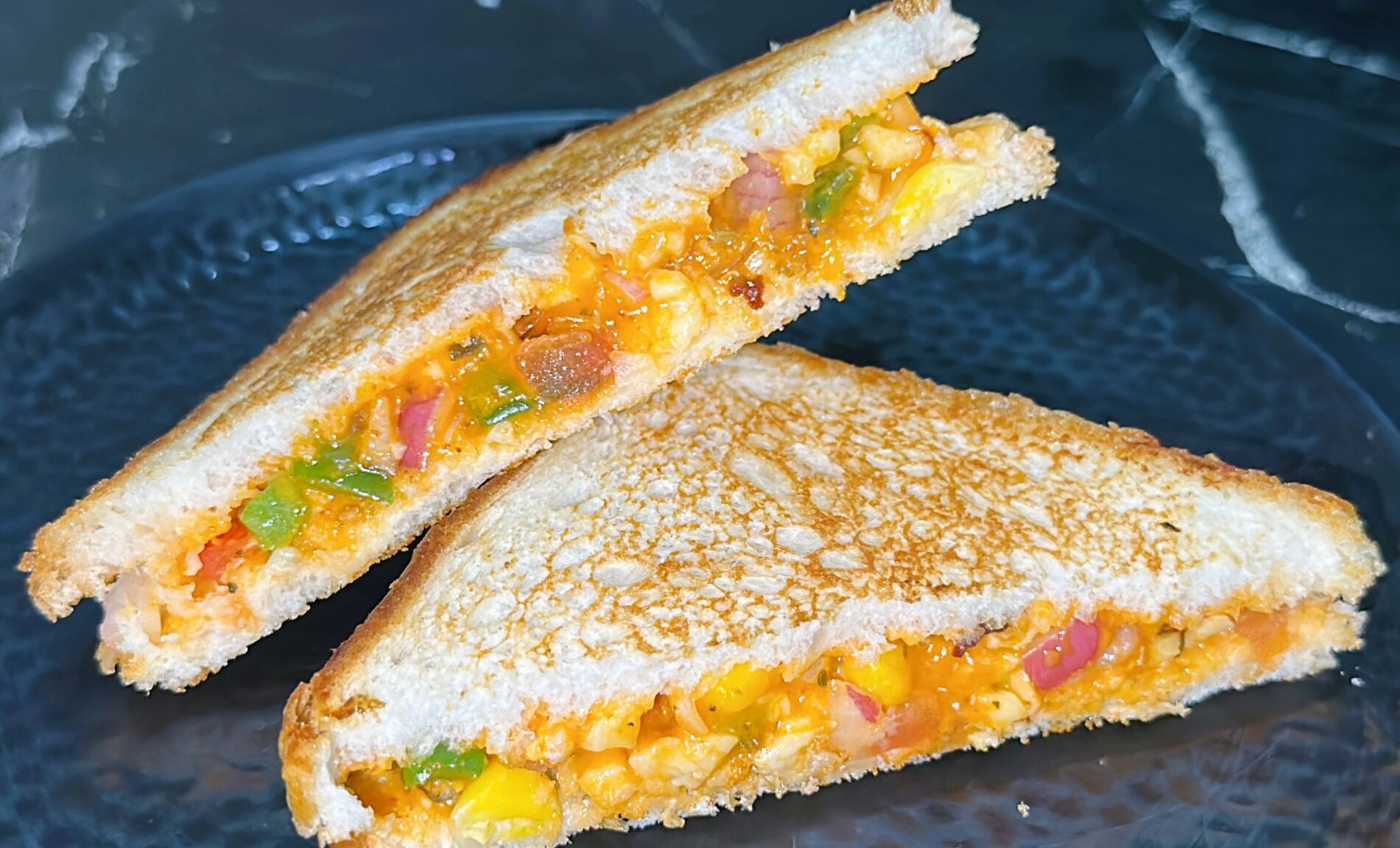 Pizza Sandwich Recipe | Veg Sandwich Pizza