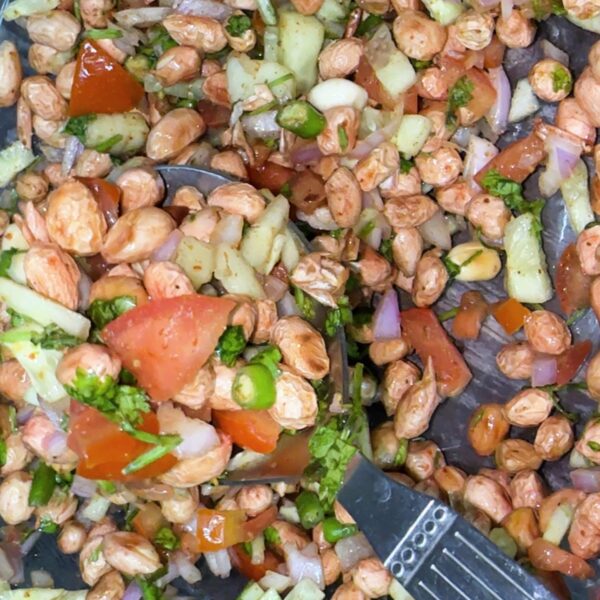 Peanut Chaat Recipe | Roasted Masala Peanut Chaat