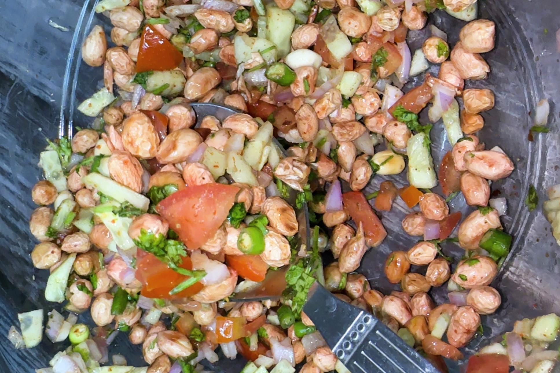 Peanut Chaat Recipe | Roasted Masala Peanut Chaat