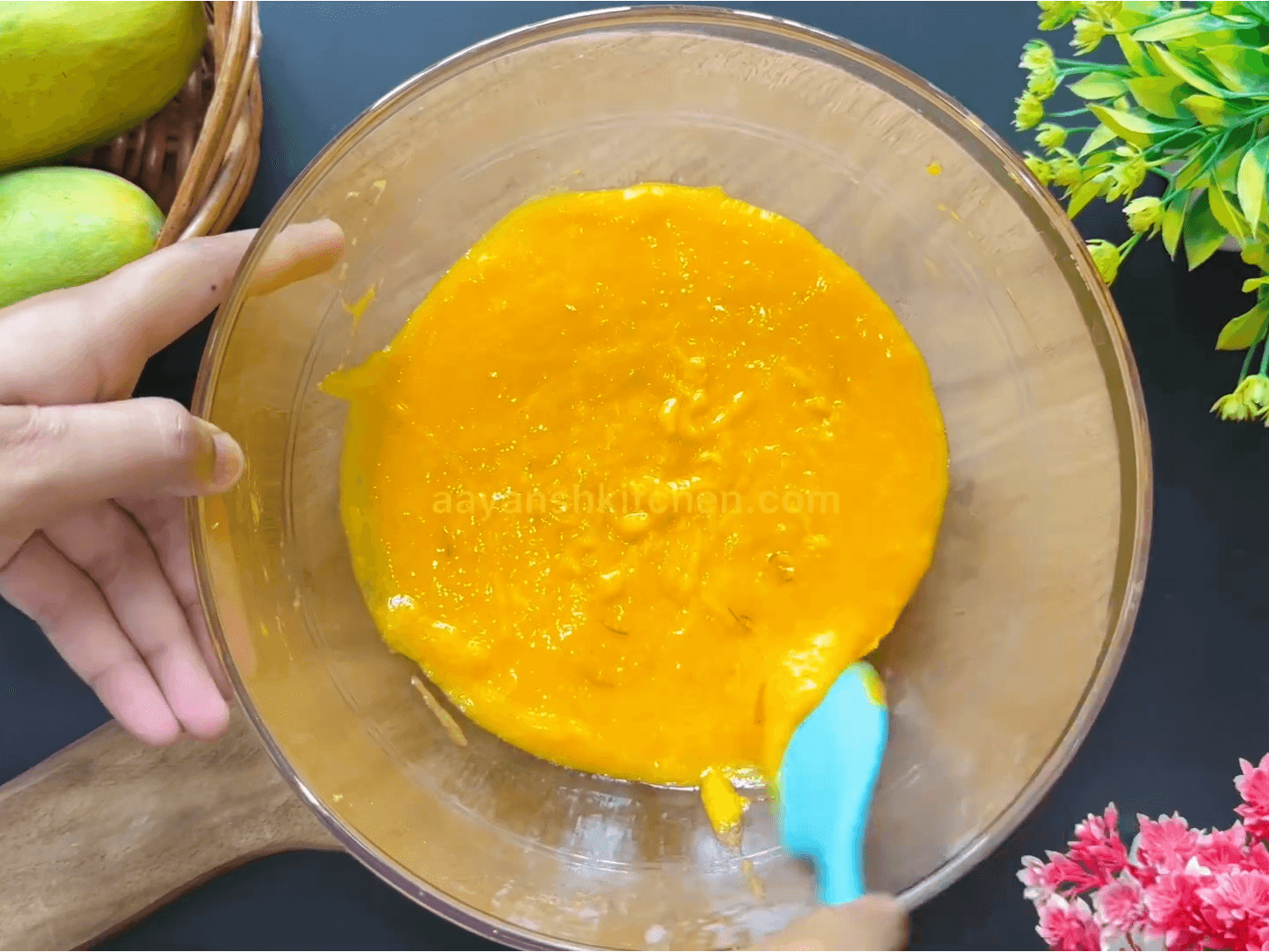 mixture mixed well using a hand whisker