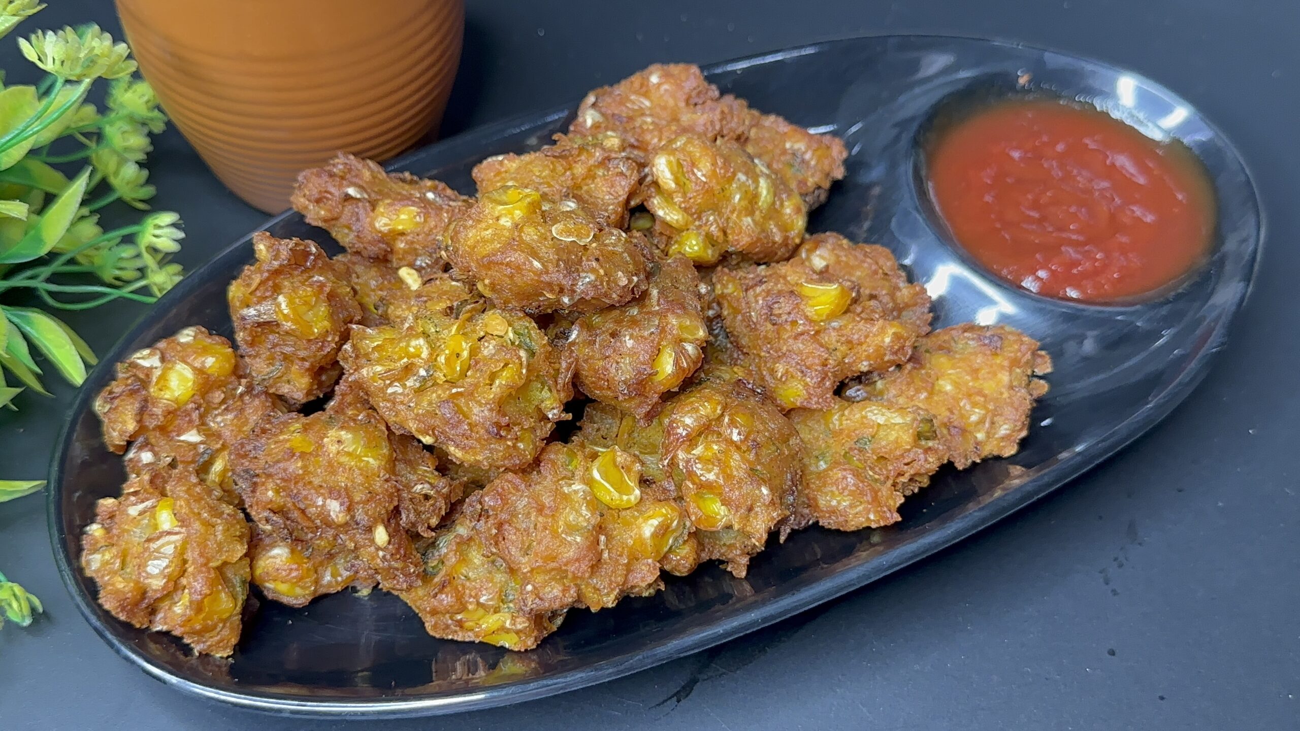 Corn Pakora Recipe | Corn Pakoda