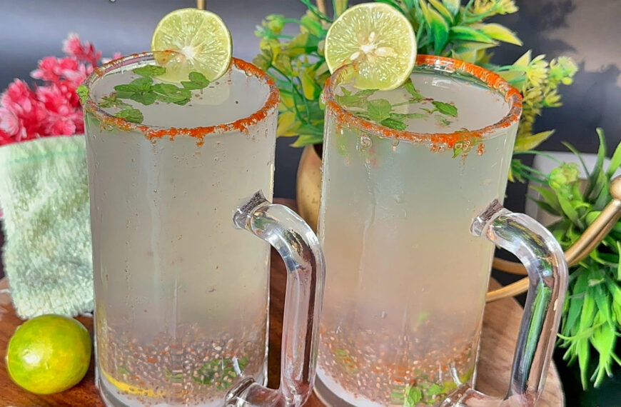 Chia Lemon Water | Lemon Chia Seed Drink