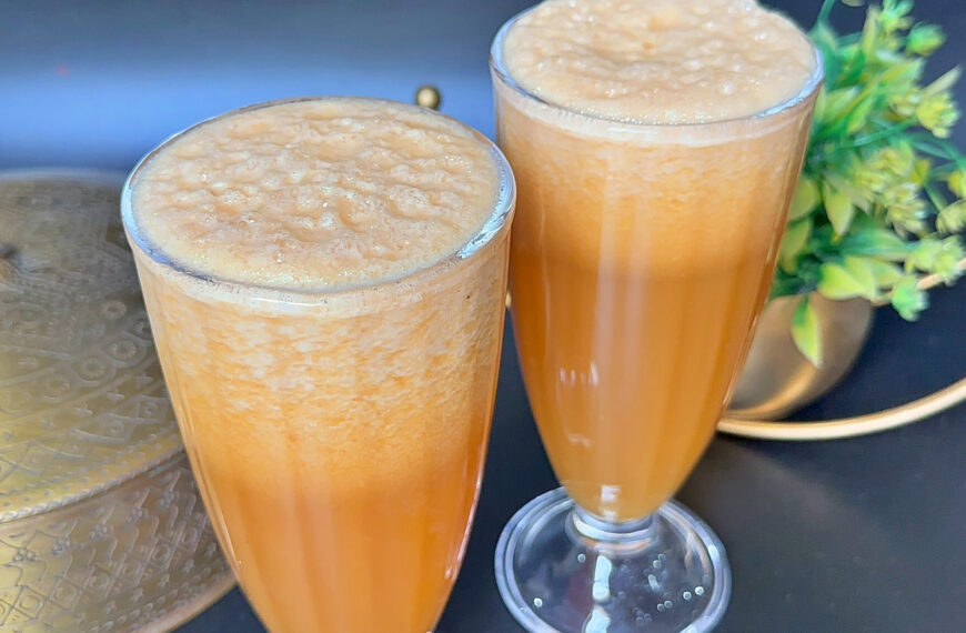 Muskmelon Juice Recipe (Cantaloupe Juice) | Kharbuja Juice