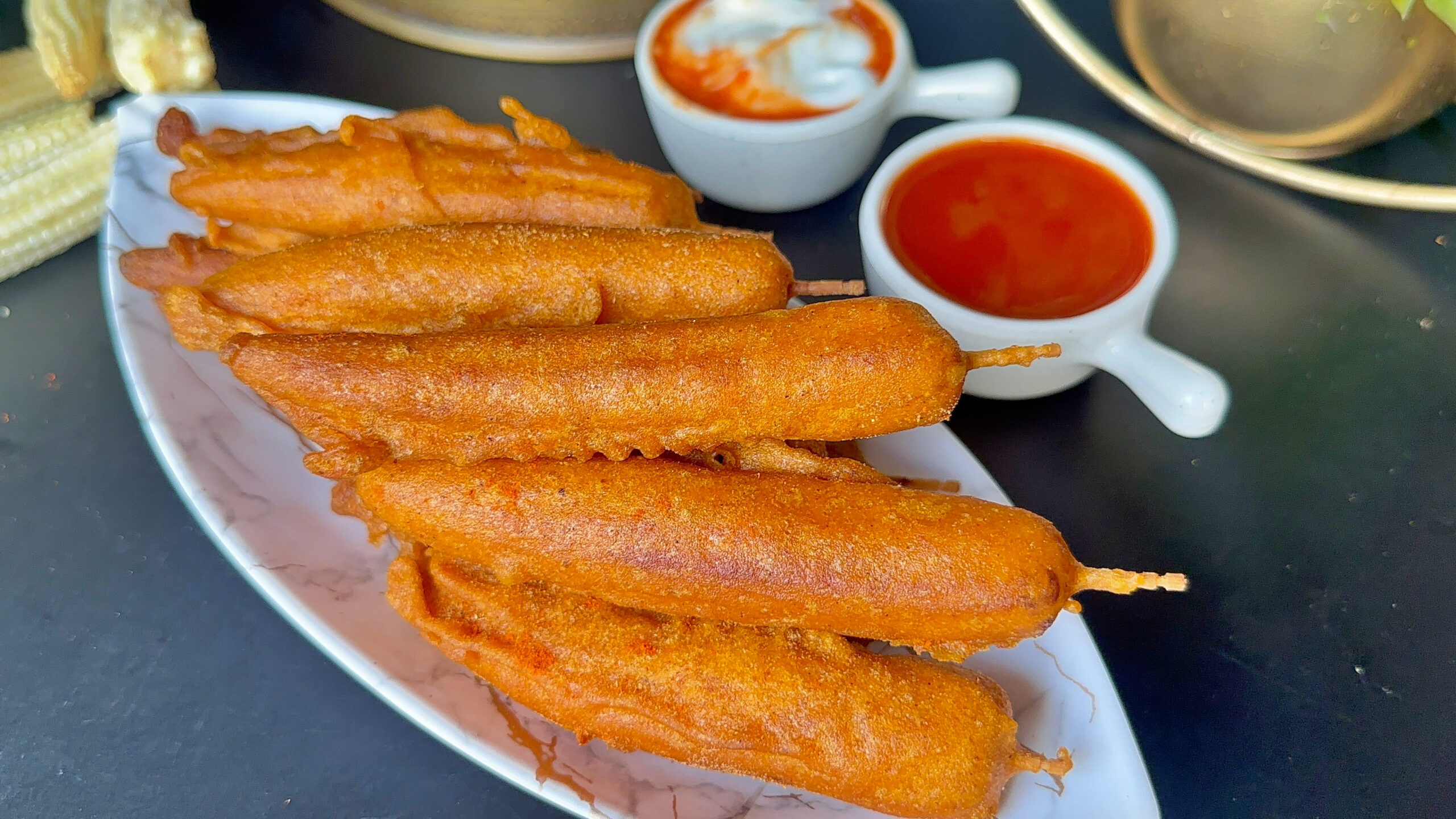 Crispy Baby Corn Fry Recipe | Golden Fried Baby Corn Pakora - Tea Time Snack