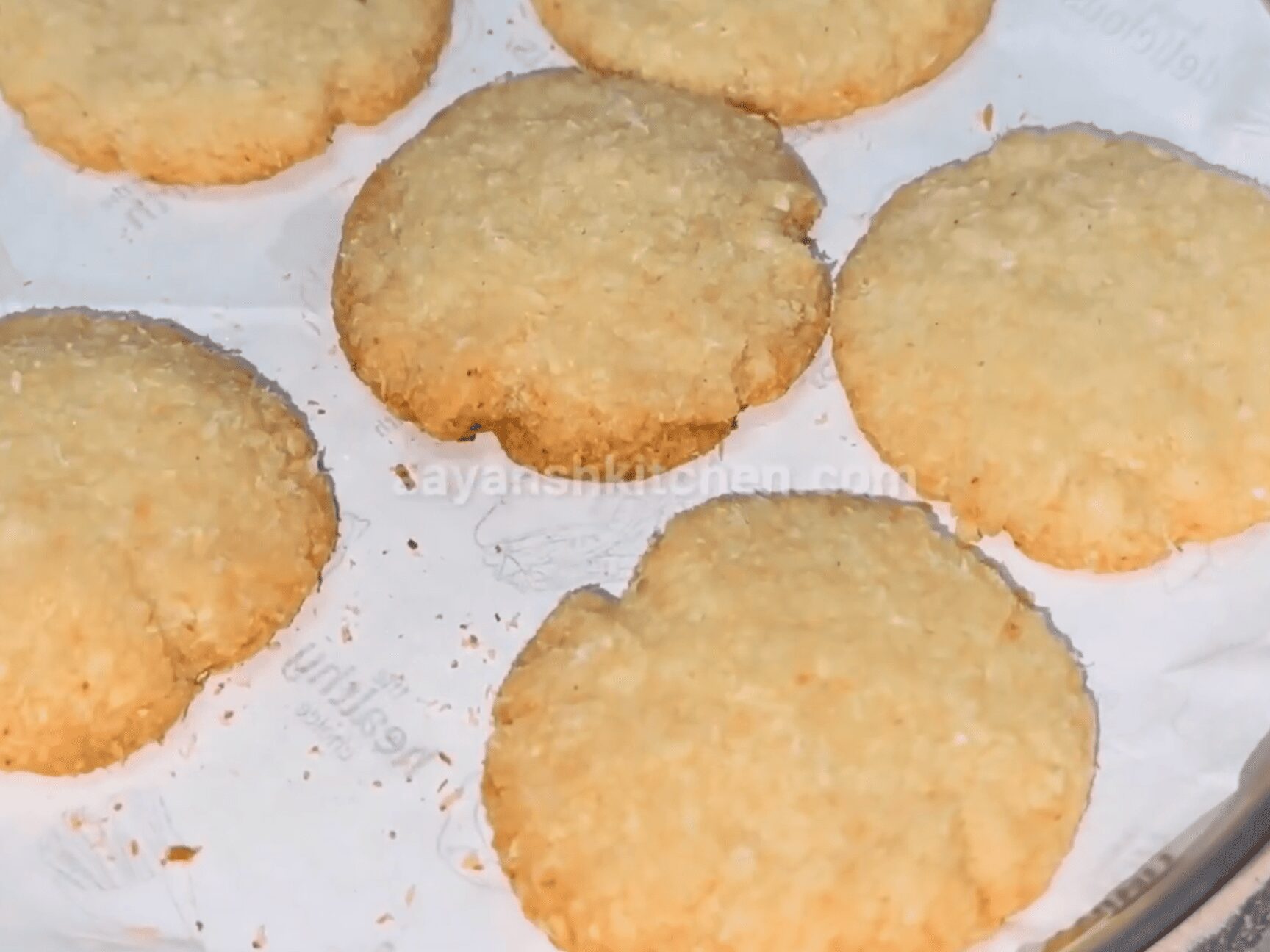 Recipe for Coconut Cookies without Oven