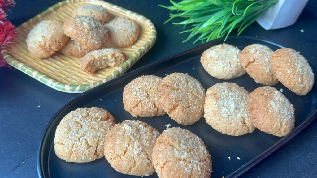 Healthy Whole Wheat Coconut Cookies