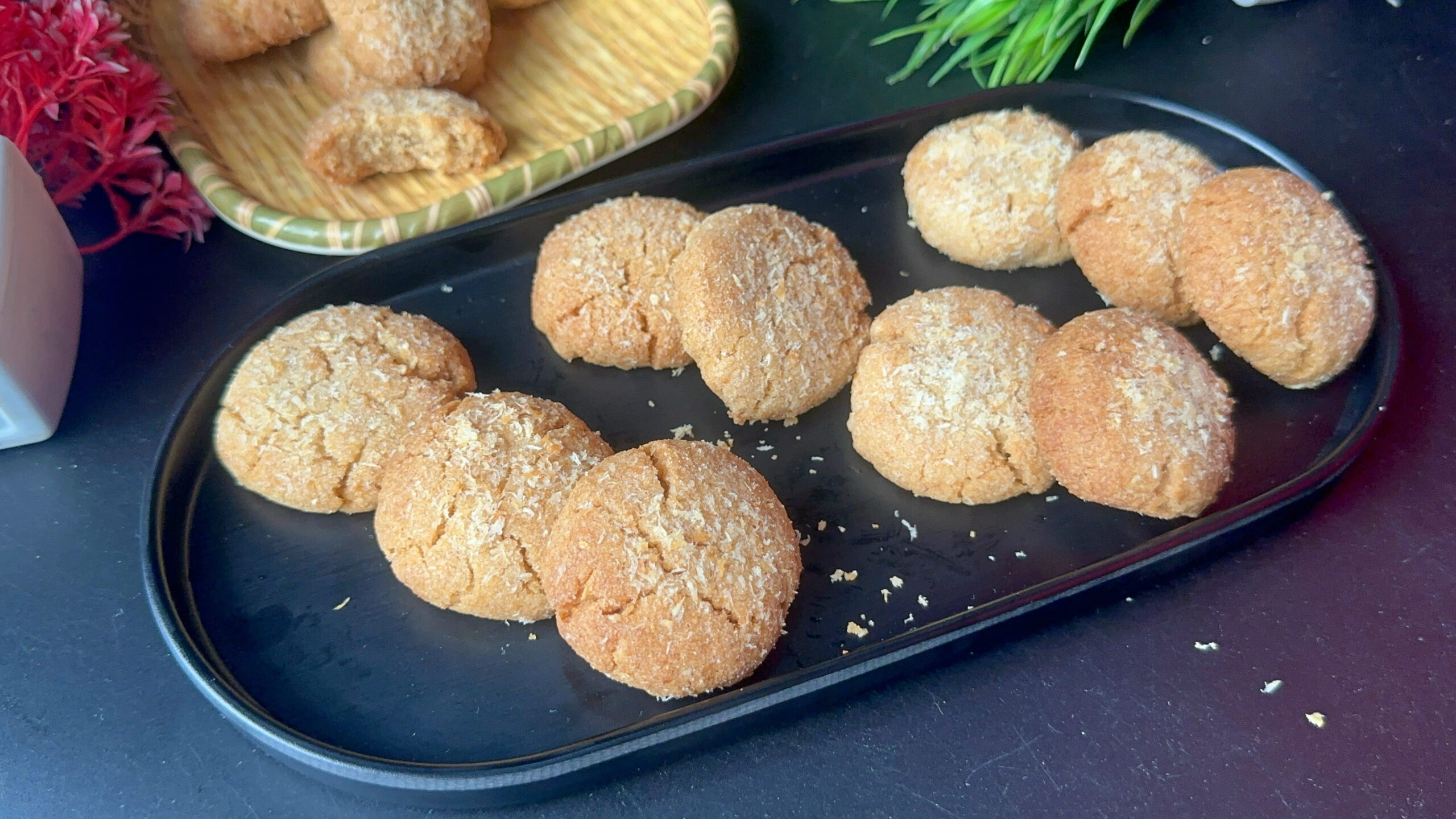 Healthy Whole Wheat Coconut Cookies
