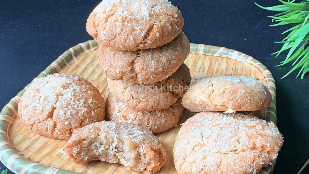 Healthy Whole Wheat Coconut Cookies