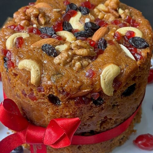 Plum Cake Recipe (Eggless, No Alcohol)
