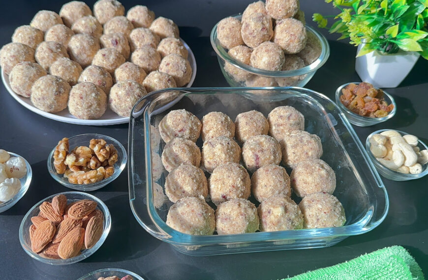 Atta Dry Fruit Laddu | Wheat Flour Ladoo