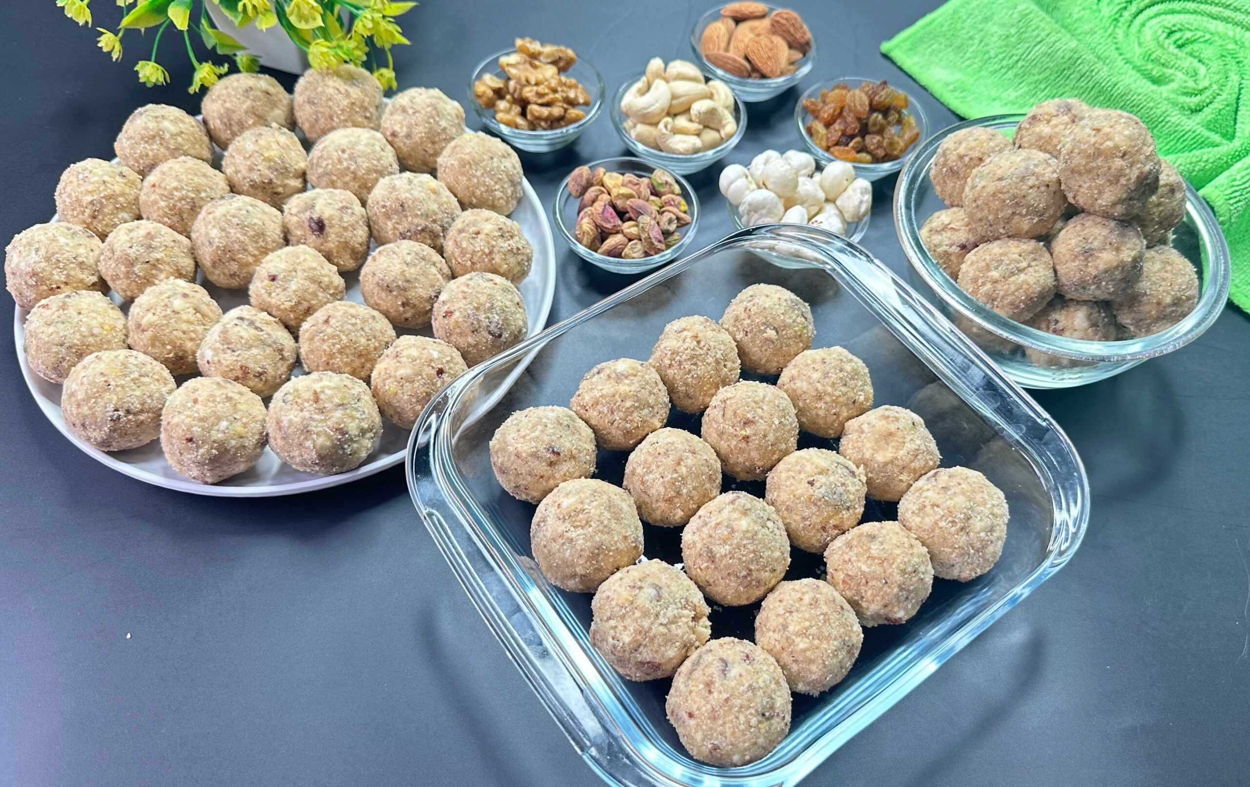 Atta Dry Fruit Laddu | Wheat Flour Ladoo
