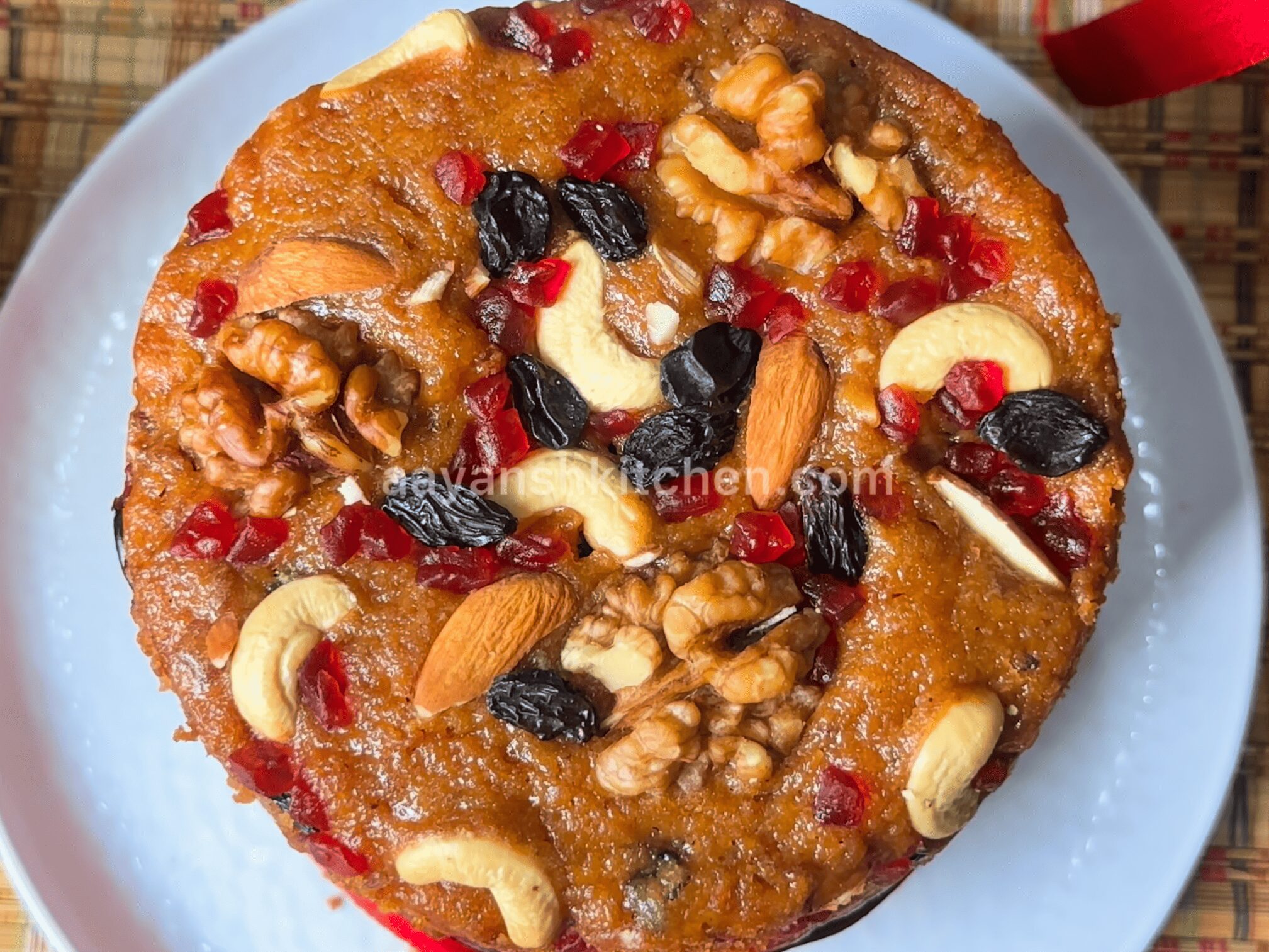 Plum Cake Recipe (Eggless, No Alcohol)