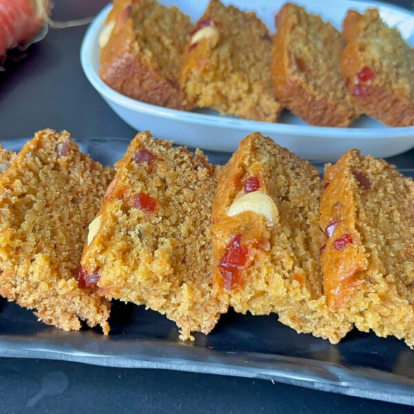 Eggless Carrot Cake Recipe