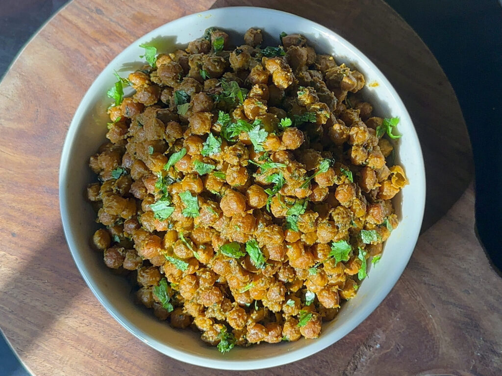 Sukha Kala Chana Recipe | Ashtami/Navami Prasad