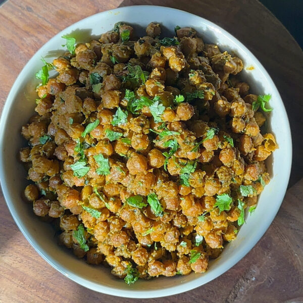 Sukha Kala Chana Recipe | Ashtami/Navami Prasad