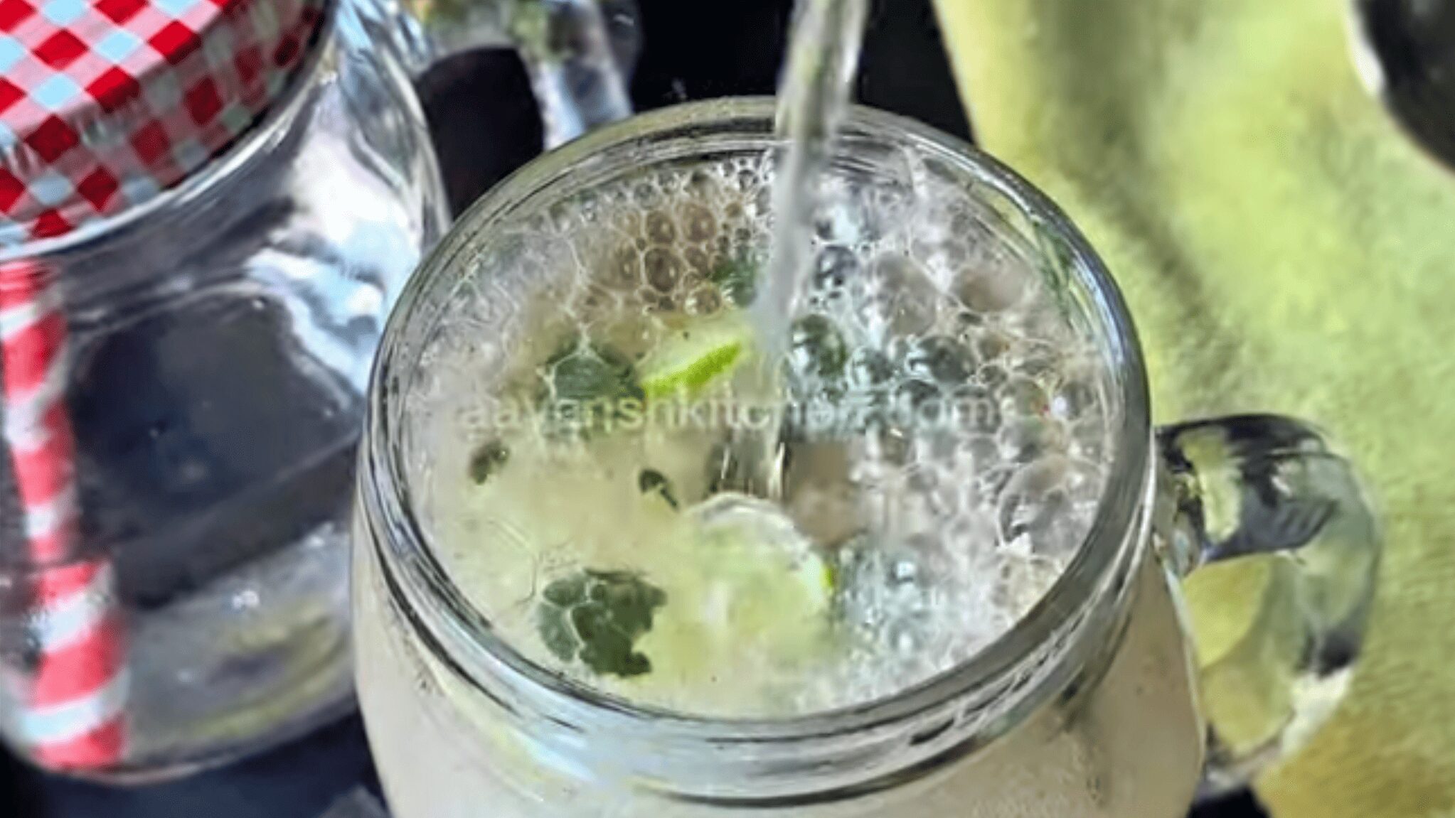 Masala Soda | Lemon Mint Masala Soda Drink