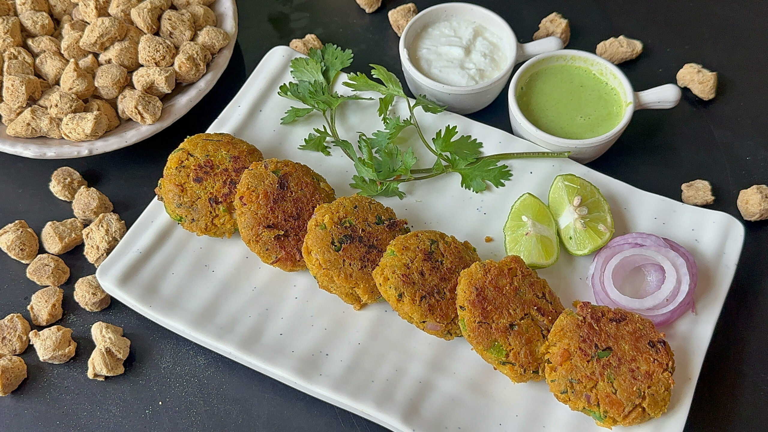 Soya Kebab Recipe | Easy Soya Chunks Veg Kebab