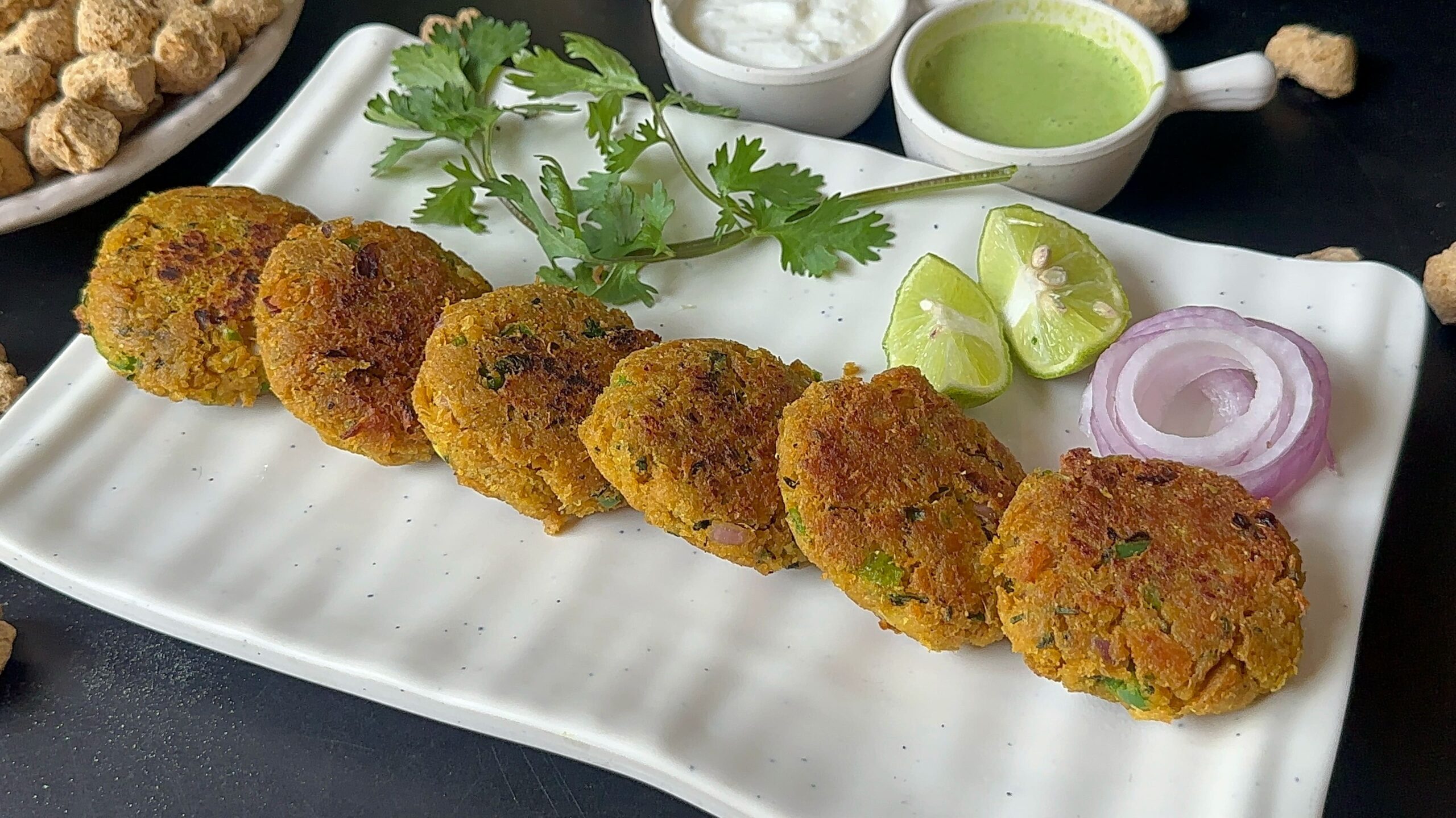 Served Soya Kebab 