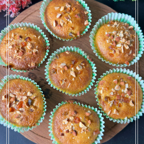 Eggless Muffin Recipe in Air Fryer